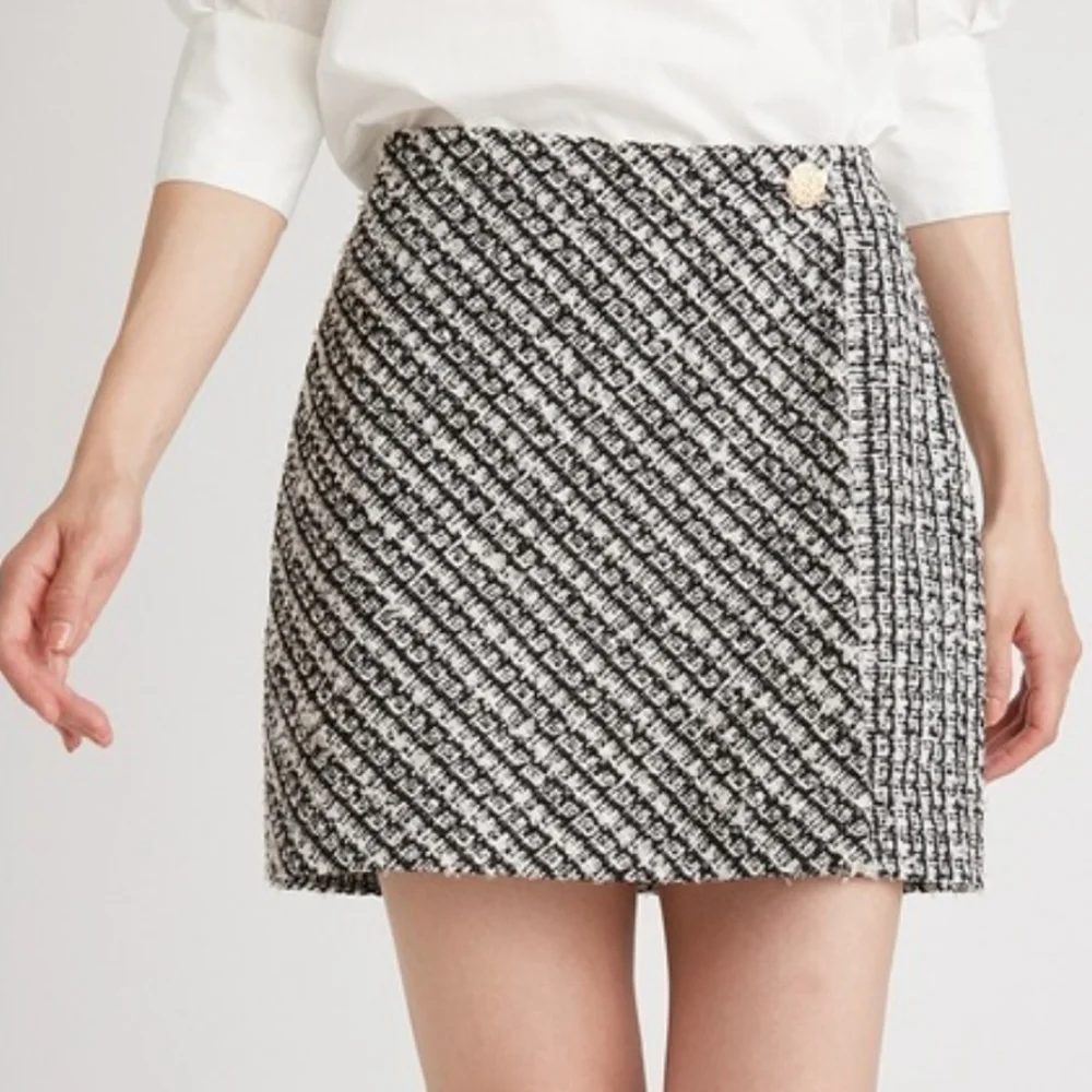 SNIDEL Tweed Mini Skirt 0